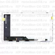 Матрица для ноутбука HP Pavilion G6-1239 (1366x768 HD) TN, 40pin, Матовая