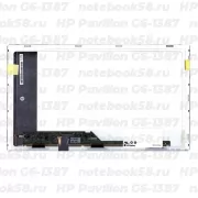 Матрица для ноутбука HP Pavilion G6-1387 (1366x768 HD) TN, 40pin, Матовая