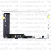 Матрица для ноутбука HP Pavilion G6-1d08 (1366x768 HD) TN, 40pin, Матовая