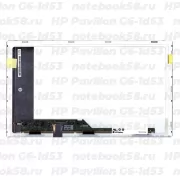 Матрица для ноутбука HP Pavilion G6-1d53 (1366x768 HD) TN, 40pin, Матовая