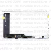 Матрица для ноутбука HP Pavilion DV6-3206 (1366x768 HD) TN, 40pin, Матовая