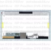 Матрица для ноутбука HP Pavilion DV6-3103er (1366x768 HD) TN, 40pin, Матовая