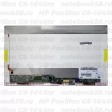 Матрица для ноутбука HP Pavilion G6-1d40nr (1366x768 HD) TN, 40pin, Глянцевая