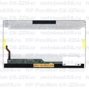 Матрица для ноутбука HP Pavilion G6-2214sr (1366x768 HD) TN, 40pin, Глянцевая