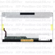 Матрица для ноутбука HP Pavilion G6-1207er (1366x768 HD) TN, 40pin, Глянцевая