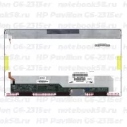 Матрица для ноутбука HP Pavilion G6-2315er (1366x768 HD) TN, 40pin, Матовая