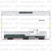 Матрица для ноутбука HP Pavilion G6-1257 (1366x768 HD) TN, 40pin, Глянцевая