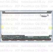 Матрица для ноутбука HP Pavilion G6-1294 (1366x768 HD) TN, 40pin, Глянцевая