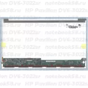 Матрица для ноутбука HP Pavilion DV6-3022sr (1366x768 HD) TN, 40pin, Глянцевая