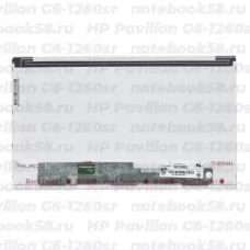 Матрица для ноутбука HP Pavilion G6-1260sr (1366x768 HD) TN, 40pin, Матовая