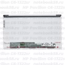 Матрица для ноутбука HP Pavilion G6-1322sr (1366x768 HD) TN, 40pin, Матовая