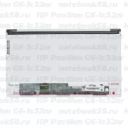 Матрица для ноутбука HP Pavilion G6-1c32nr (1366x768 HD) TN, 40pin, Матовая