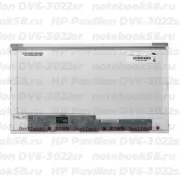 Матрица для ноутбука HP Pavilion DV6-3022sr (1366x768 HD) TN, 40pin, Глянцевая