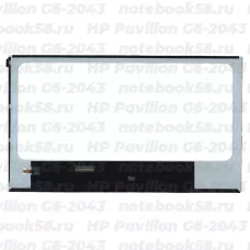 Матрица для ноутбука HP Pavilion G6-2043 (1366x768 HD) TN, 40pin, Глянцевая