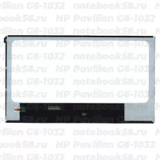 Матрица для ноутбука HP Pavilion G6-1032 (1366x768 HD) TN, 40pin, Глянцевая