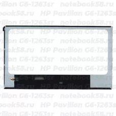 Матрица для ноутбука HP Pavilion G6-1263sr (1366x768 HD) TN, 40pin, Глянцевая