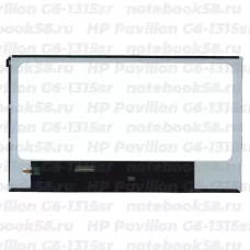 Матрица для ноутбука HP Pavilion G6-1315sr (1366x768 HD) TN, 40pin, Глянцевая