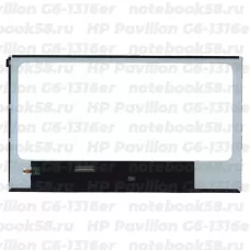 Матрица для ноутбука HP Pavilion G6-1316er (1366x768 HD) TN, 40pin, Глянцевая