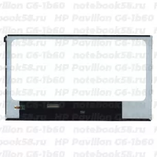 Матрица для ноутбука HP Pavilion G6-1b60 (1366x768 HD) TN, 40pin, Глянцевая