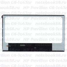 Матрица для ноутбука HP Pavilion G6-1c43nr (1366x768 HD) TN, 40pin, Глянцевая