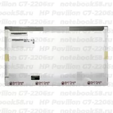 Матрица для ноутбука HP Pavilion G7-2206sr (1600x900 HD+) TN, 40pin, Матовая