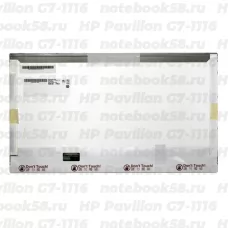 Матрица для ноутбука HP Pavilion G7-1116 (1600x900 HD+) TN, 40pin, Матовая