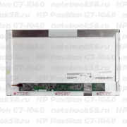 Матрица для ноутбука HP Pavilion G7-1040 (1600x900 HD+) TN, 40pin, Матовая