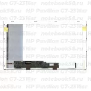 Матрица для ноутбука HP Pavilion G7-2316sr (1600x900 HD+) TN, 40pin, Глянцевая