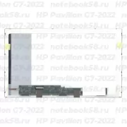 Матрица для ноутбука HP Pavilion G7-2022 (1600x900 HD+) TN, 40pin, Глянцевая