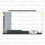 Матрица для ноутбука HP Pavilion G7-1032 (1600x900 HD+) TN, 40pin, Матовая