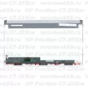 Матрица для ноутбука HP Pavilion G7-2315nr (1600x900 HD+) TN, 40pin, Глянцевая