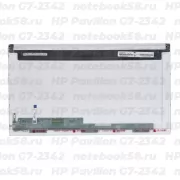 Матрица для ноутбука HP Pavilion G7-2342 (1600x900 HD+) TN, 40pin, Матовая