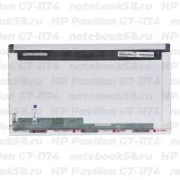 Матрица для ноутбука HP Pavilion G7-1174 (1600x900 HD+) TN, 40pin, Матовая