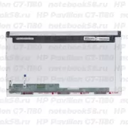Матрица для ноутбука HP Pavilion G7-1180 (1600x900 HD+) TN, 40pin, Матовая