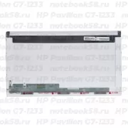 Матрица для ноутбука HP Pavilion G7-1233 (1600x900 HD+) TN, 40pin, Глянцевая