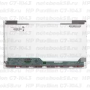 Матрица для ноутбука HP Pavilion G7-1043 (1600x900 HD+) TN, 40pin, Глянцевая