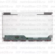 Матрица для ноутбука HP Pavilion G7-1116 (1600x900 HD+) TN, 40pin, Глянцевая