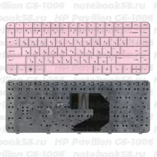 Клавиатура для ноутбука HP Pavilion G6-1006 Розовая