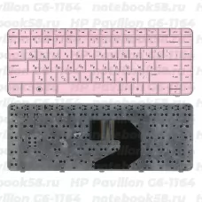 Клавиатура для ноутбука HP Pavilion G6-1164 Розовая