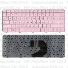 Клавиатура для ноутбука HP Pavilion G6-1249 Розовая