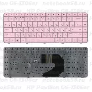 Клавиатура для ноутбука HP Pavilion G6-1306er Розовая