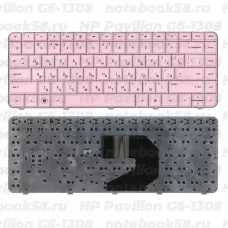 Клавиатура для ноутбука HP Pavilion G6-1308 Розовая