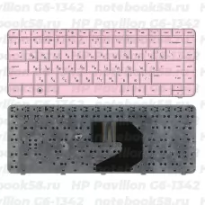 Клавиатура для ноутбука HP Pavilion G6-1342 Розовая