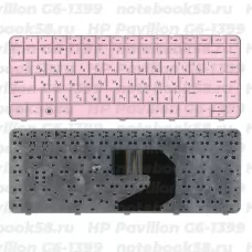 Клавиатура для ноутбука HP Pavilion G6-1399 Розовая