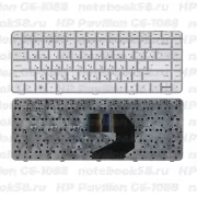 Клавиатура для ноутбука HP Pavilion G6-1088 Серебристая