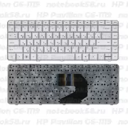 Клавиатура для ноутбука HP Pavilion G6-1119 Серебристая