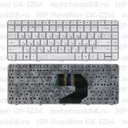 Клавиатура для ноутбука HP Pavilion G6-1224 Серебристая