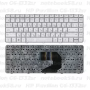 Клавиатура для ноутбука HP Pavilion G6-1332sr Серебристая