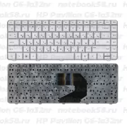 Клавиатура для ноутбука HP Pavilion G6-1a32nr Серебристая