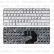Клавиатура для ноутбука HP Pavilion G6-1d53 Серебристая